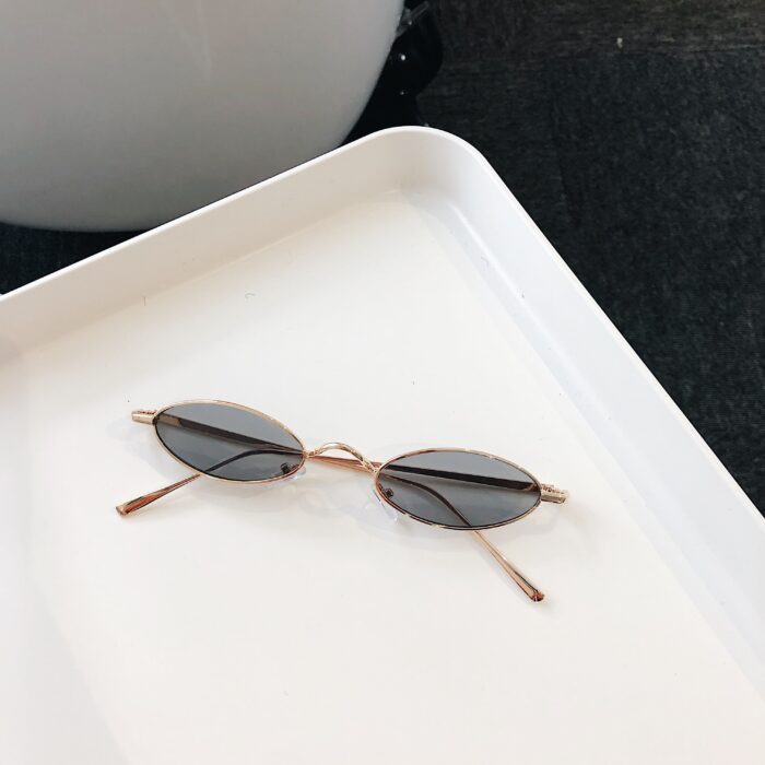 Retro Cat Eye Sunglasses Women Yellow Red Lens Sun Glasses - Image 2