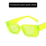 Jelly Color Square Sun Glasses Concave Shape - Image 5