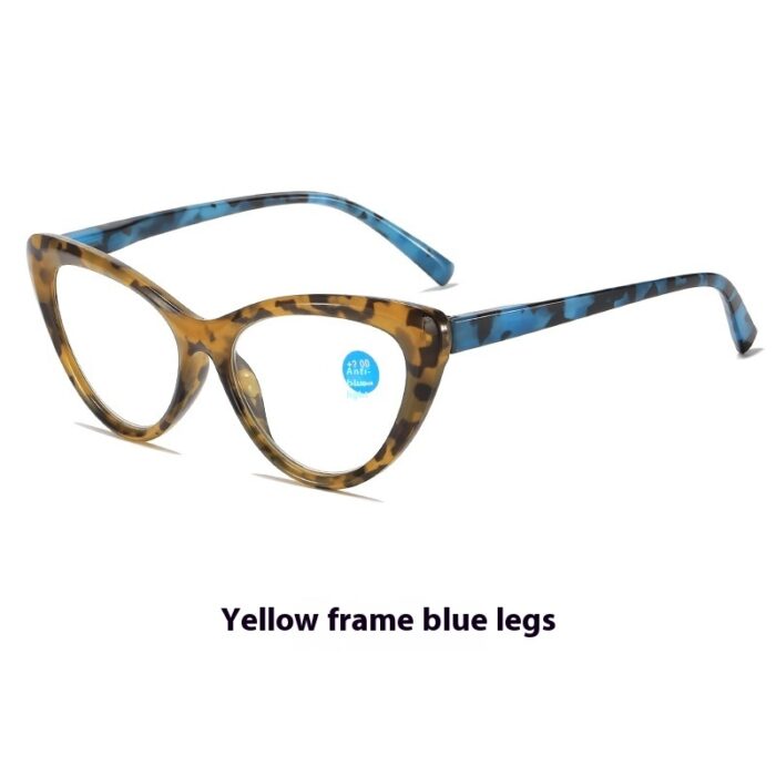 New Fashion Cat Eye Printed Anti-blue Light Reading Glasses For Men And Women - Image 9
