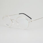 Screwless Vintage Pure Titanium Glasses Frame - Image 2