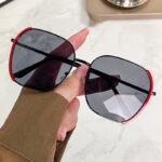 Men's And Women's Fashion UV Protection Large Face Skinny Sun Glasses - Image 5