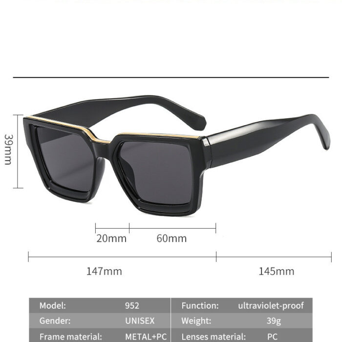 New Street Glasses UV Resistant Square - Image 6