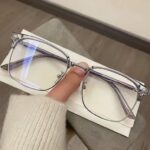 Korean Version HD Eye Protection Anti-Blue Ray Plain Glasses - Image 3