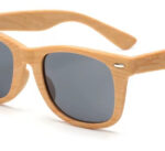 Retro Rice Nail Plastic Wood Grain Sun Glasses - Image 3