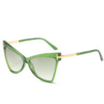 Fashion Triangle T-shaped Ocean Color Cat Eye Glasses - Image 6