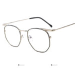 Vintage Harajuku Style Gold Rim Glasses Frame - Image 4