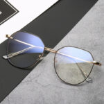 Glasses Myopia With Degree With Glasses Frame Female Korean Retro Metal Round Face Glasses Frame Super Light - Image 5