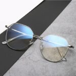 Glasses Myopia With Degree With Glasses Frame Female Korean Retro Metal Round Face Glasses Frame Super Light - Image 3