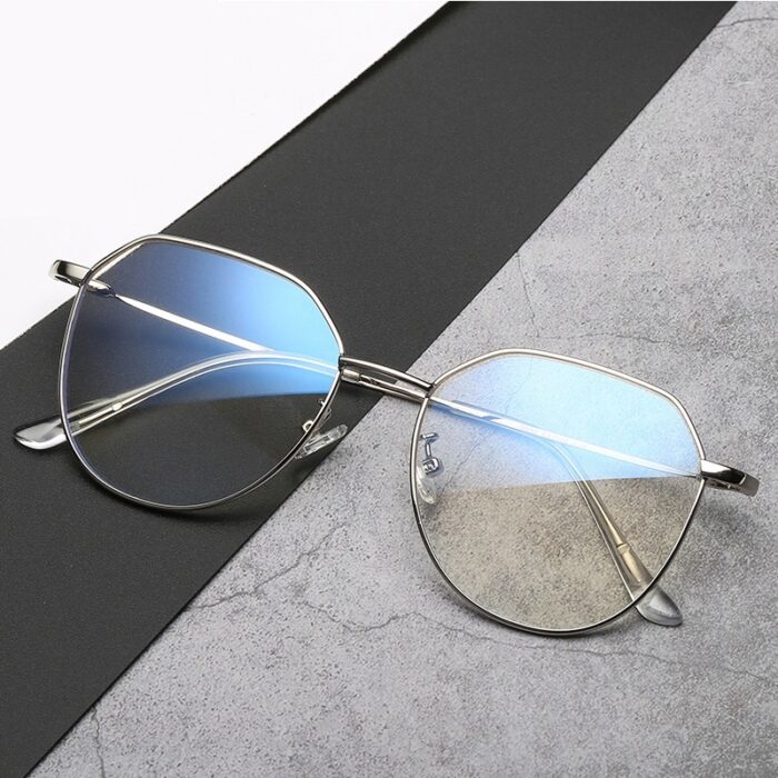 Glasses Myopia With Degree With Glasses Frame Female Korean Retro Metal Round Face Glasses Frame Super Light - Image 3