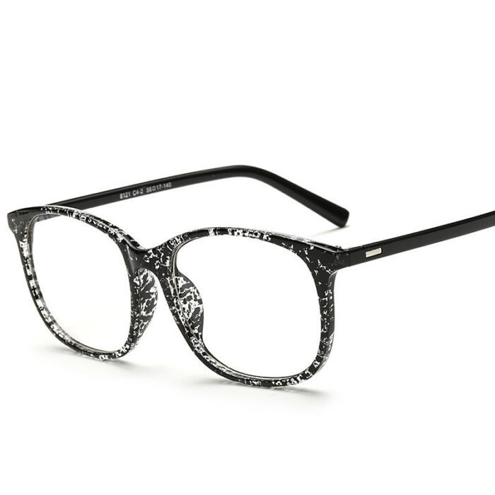 Flat Glasses Retro Student Glasses Frame Unisex Large Frame Flat Lens - Image 4