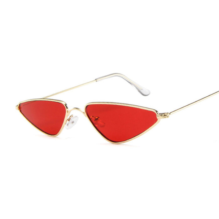 New European And American Sunglasses Trend Cat Eye Sunglasses Small Frame Triangle Glasses Ocean Piece Sunglasses - Image 1
