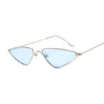 New European And American Sunglasses Trend Cat Eye Sunglasses Small Frame Triangle Glasses Ocean Piece Sunglasses - Image 3