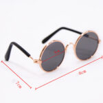 Trendy Vintage Round Pet Glasses - Image 7