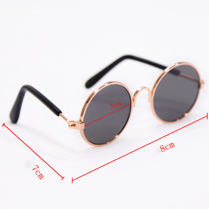 Trendy Vintage Round Pet Glasses - Image 7