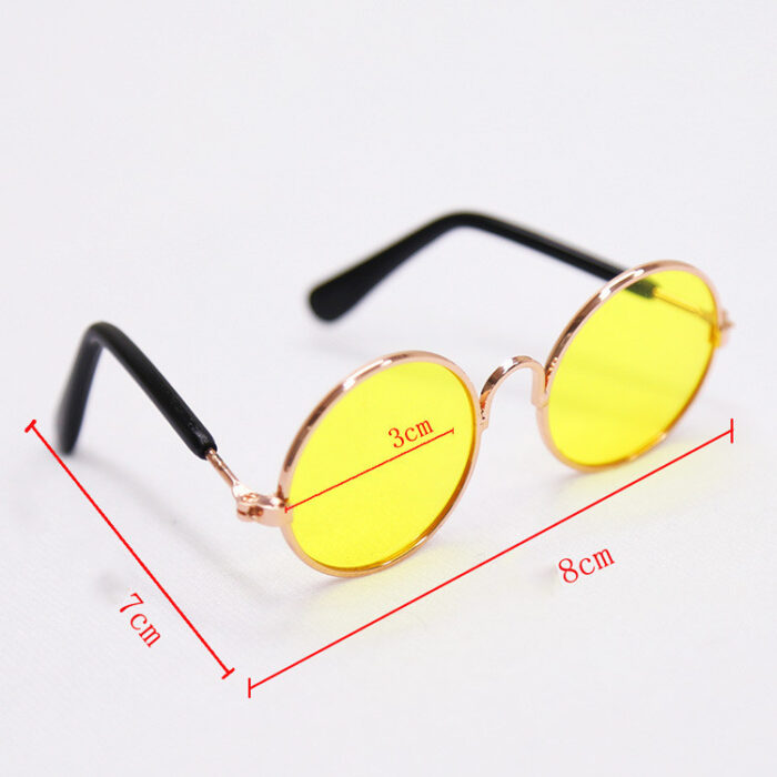 Trendy Vintage Round Pet Glasses - Image 2