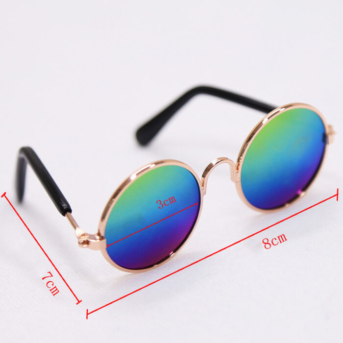 Trendy Vintage Round Pet Glasses - Image 3