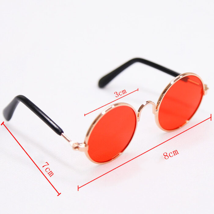 Trendy Vintage Round Pet Glasses - Image 6