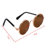 Trendy Vintage Round Pet Glasses - Image 5