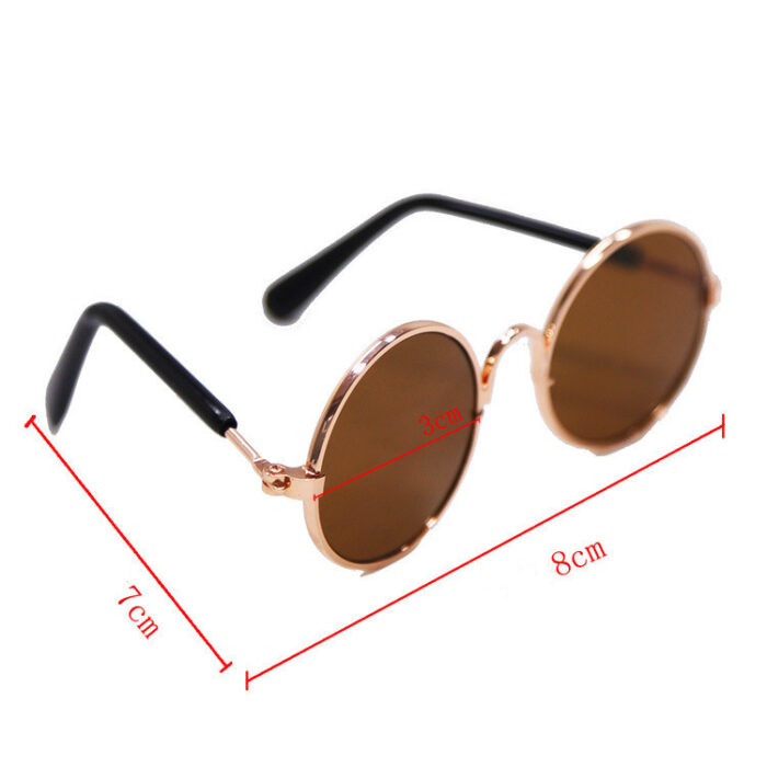 Trendy Vintage Round Pet Glasses - Image 5