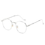 Anti-Blue Light Women Eyeglasses Optical Myopia Metal Glasses Frame Classic Men Retro Computer Eye Glasses - Image 2