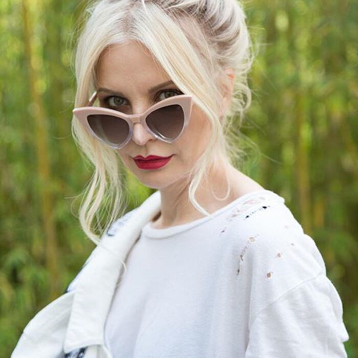 Women's Personalized Cat Eye Sunglasses Large Frame Vintage Sunglasses Sexy Catwalk Glasses - Image 1