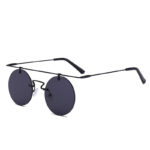 Women's Sun Round Fashion Trend Leisure Travel Punk Sun Glasses - Image 4