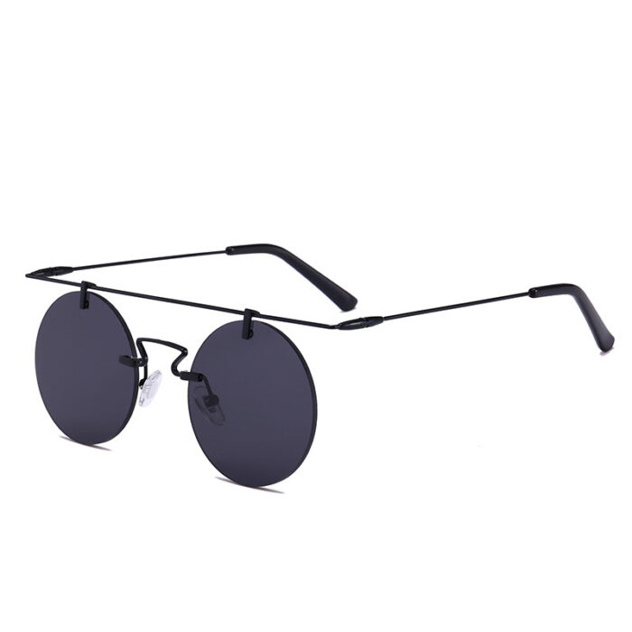 Women's Sun Round Fashion Trend Leisure Travel Punk Sun Glasses - Image 1