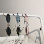 Retro Cat Eye Sunglasses Women Yellow Red Lens Sun Glasses - Image 5