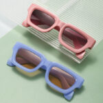 Retro Concave Frame Wide Foot Square European And American Sun-proof Sun Glasses - Image 6