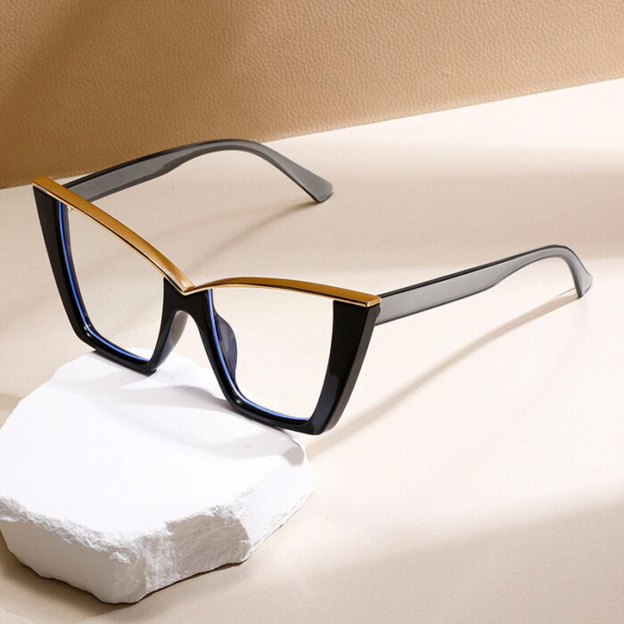 European And American Ins Cat Eye Frame Trendy All-match Anti-blue Light Glasses - Image 1