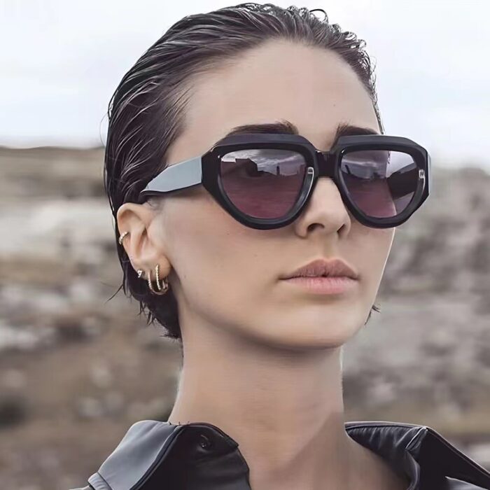 Men's Irregular High Sense Hip Hop Sun Glasses - Image 4