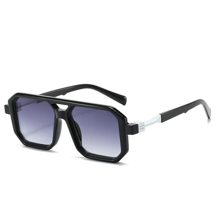 Women's Fashion Reflective Lenses Brown Sun Glasses - Image 7