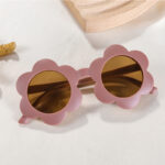 Children's Baby Cute Sun Flower Sunglasses Advanced Frosted Photo Sun-shade Glasses - Image 5
