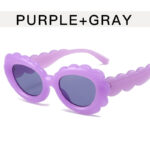 Personalized Clouds Oval Sunflower Flowers Sun Protection Glasses - Image 7