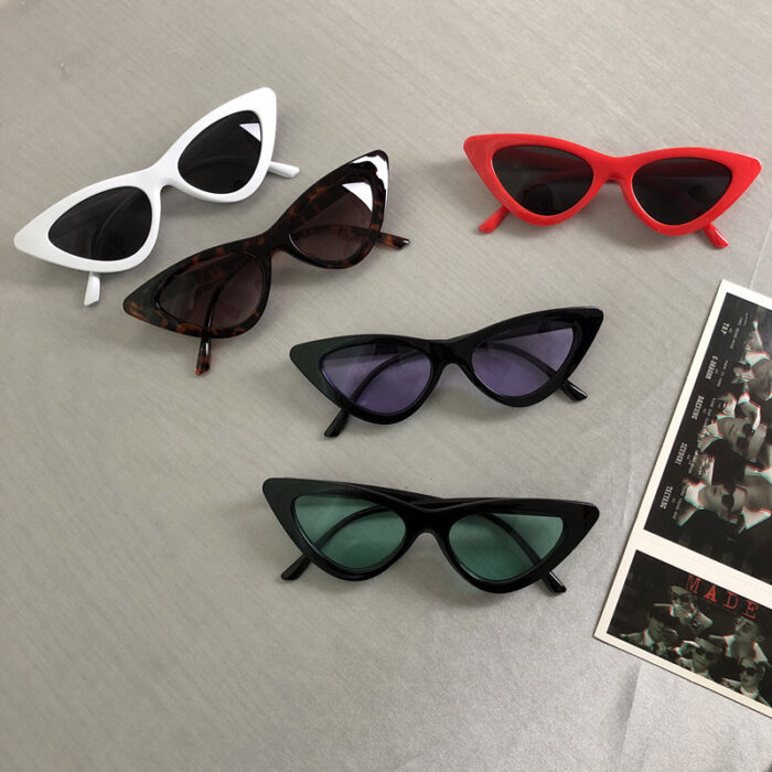 Korean version of the retro retro Harajuku cat eye sunglasses - Image 1