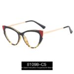 Cat Eye Anti-blue Light Large Frame Slim Look Optical Glasses - Image 4