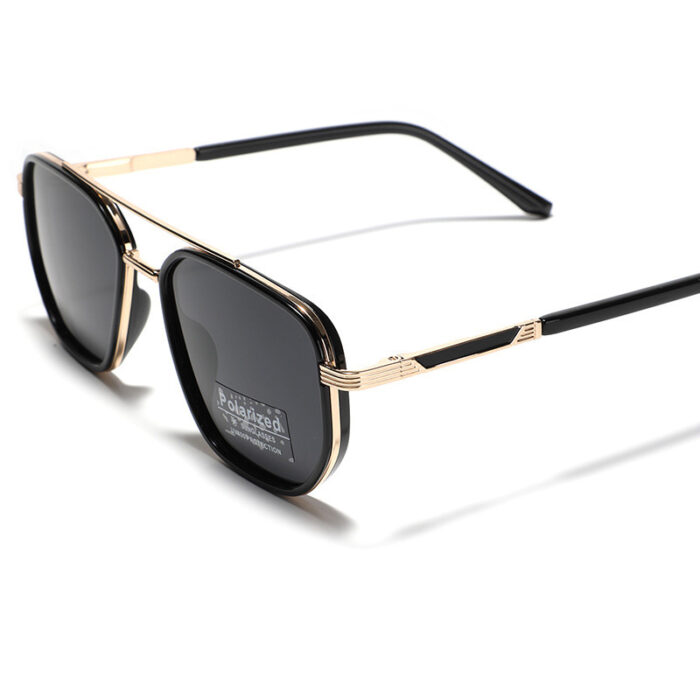 Polarized Sun Glasses Polygon Square Sunglasses - Image 3