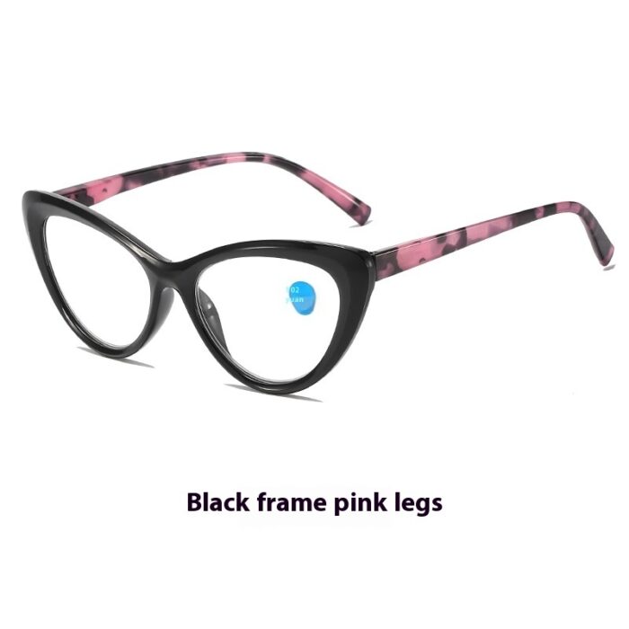 New Fashion Cat Eye Printed Anti-blue Light Reading Glasses For Men And Women - Image 2