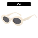 European And American Retro Oval Small Frame Sun Glasses - Image 5