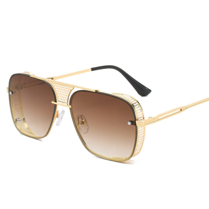 Steampunk Men's Sunglasses Cross-border Metal Hollow Glasses - Image 5