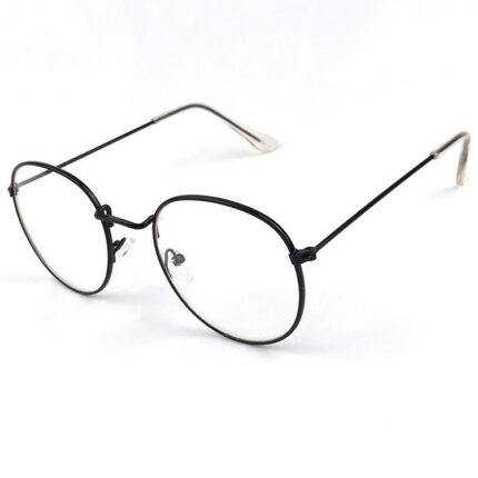 Retro metal print large frame glasses frame