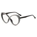 European And American Style Ins Cat's Eye With Pearl Anti-blue Light Glasses - Image 8