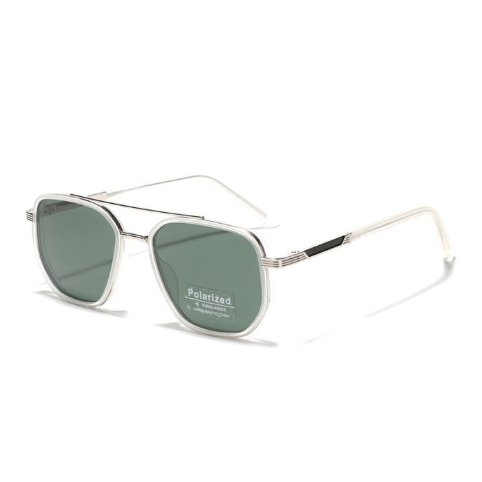Polarized Sun Glasses Polygon Square Sunglasses - Image 6