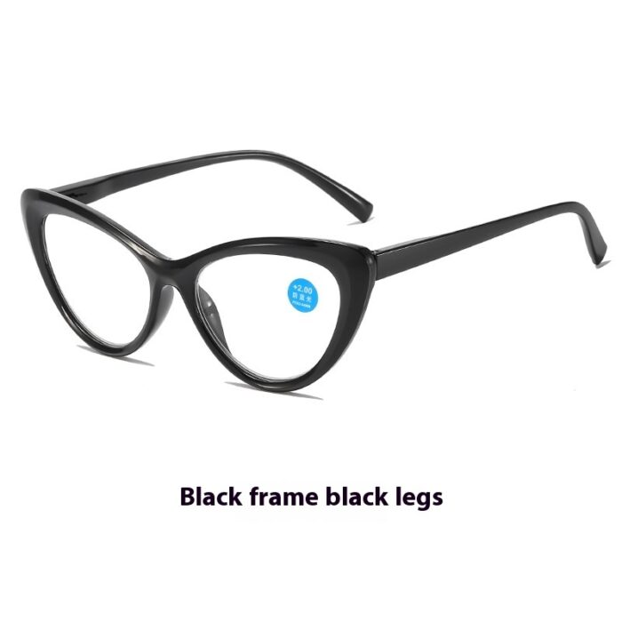 New Fashion Cat Eye Printed Anti-blue Light Reading Glasses For Men And Women - Image 5