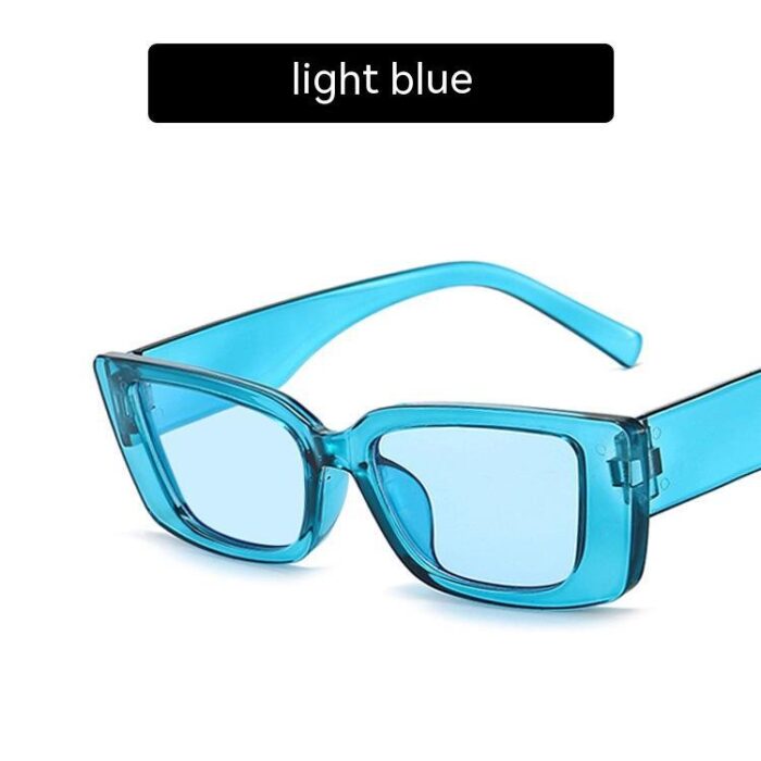 Jelly Color Square Sun Glasses Concave Shape - Image 2