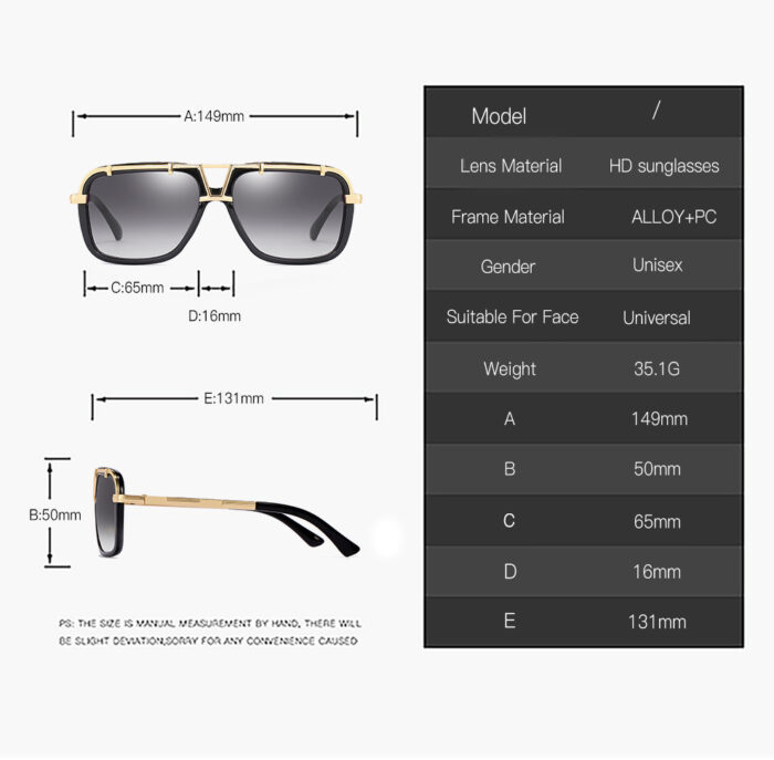 Men's And Women's PC Sunglasses - Image 8