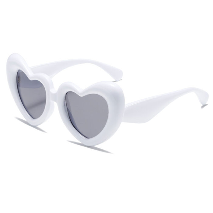 Heart Shape Sunglasses Thick Frame Love Glasses Summer - Image 7