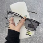 Korean Version HD Eye Protection Anti-Blue Ray Plain Glasses - Image 5