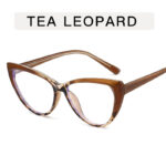 Leg Cat Eye Anti-blue Light Flat Bottom Glasses - Image 5