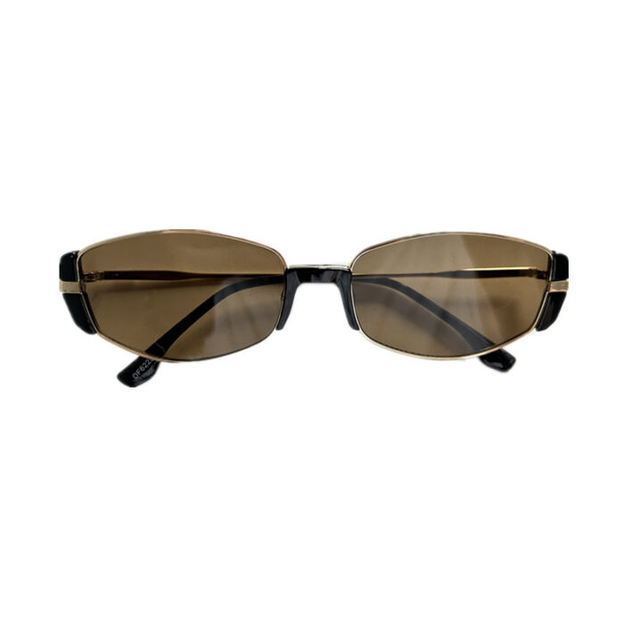 Retro Metal Oval Cats' Eye Sunglasses Female UV Sun Glasses - Image 3